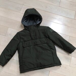 Il Gufo Kids Dark Green Hooded soft fleece lined Jacket